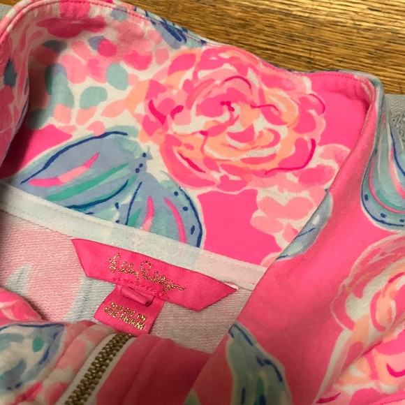 Lilly Pulitzer XL Pinking Positive Leona Full Zip Jacket Floral Print - Picture 7 of 9
